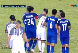 AFF Cup 2018: ĐT Philippines lao vào xô xát sau pha bóng triệt hạ của cầu thủ Thái Lan