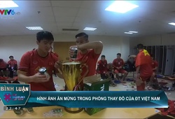 Chung kết AFF Cup 2018: Cận cảnh màn ăn mừng của ĐT Việt Nam trong phòng thay đồ