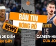 Bản tin bóng rổ 25/2: Đội đầu bảng OKC dẫn 25 điểm vẫn thua, Nikola Jokic có career-high mới