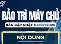 Cập nhật thời gian bảo trì FC Online hôm nay 4/7