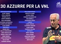 Ý công bố danh sách 30 VĐV tham dự Volleyball Nations League 2026