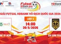 Link xem trực tiếp futsal HDBank VĐQG 2026: Trẻ TPHCM vs Sài Gòn Titans