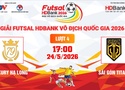 Link xem trực tiếp futsal HDBank VĐQG 2026: Luxury Hạ Long vs Sài Gòn Titans