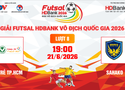 Link xem trực tiếp futsal HDBank VĐQG 2026: Trẻ TPHCM vs Sahako