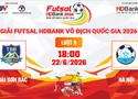 Link xem trực tiếp futsal HDBank VĐQG 2026: Thái Sơn Bắc vs Hà Nội