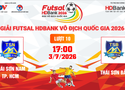 Link xem trực tiếp futsal HDBank VĐQG 2026: Thái Sơn Nam vs Thái Sơn Bắc