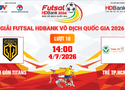 Link xem trực tiếp futsal HDBank VĐQG 2026: Sài Gòn Titans vs Trẻ TPHCM