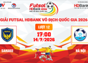 Link xem trực tiếp futsal HDBank VĐQG 2026: Sahako vs Hà Nội