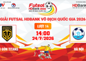 Link xem trực tiếp futsal HDBank VĐQG 2026: Sài Gòn Titans vs Hà Nội
