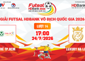 Link xem trực tiếp futsal HDBank VĐQG 2026: Trẻ TPHCM vs Luxury Hạ Long