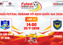 Link xem trực tiếp futsal HDBank VĐQG 2026: Thái Sơn Nam vs Sahako