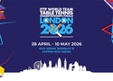Lịch thi đấu bóng bàn ITTF World Championship London 2026