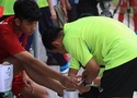 Trọng Đại “chằng chịt” chấn thương trong buổi tập của U20 VN