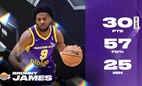 Con trai LeBron James bùng nổ ở NBA G-League, lập kỷ lục cá nhân mới với đội hai Lakers