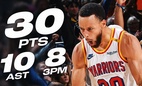 Stephen Curry ném 3 điểm "cực ảo", lần đầu đạt được bộ chỉ số này trong cả sự nghiệp NBA