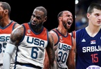 Kết quả bốc thăm bóng rổ Olympic 2024: Dàn sao tuyển Mỹ chạm trán Nikola Jokic ngay trận đầu
