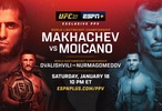 UFC 311: Islam Makhachev hạ gục Renato Moicano, đi vào lịch sử hạng nhẹ