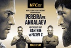 Lịch thi đấu UFC 313: Alex Pereira vs. Magomed Ankalaev