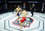Lê Văn Tuần tung đòn đá cực hiểm hạ gục Phạm Văn Nam giành đai vô địch tại LION Championship 23