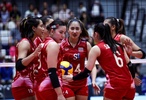 Thái Lan vất vả thắng Philippines, Việt Nam tạm thời vươn lên đẫn đầu SEA V.League nữ 2025