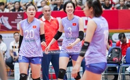 Đội tuyển bóng chuyền nữ Việt Nam hành quân tới Thái Lan