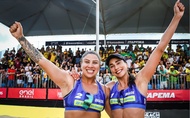 Carol và Rebecca đăng quang Itapema Elite 16, khẳng định sức mạnh bóng chuyền bãi biển Brazil