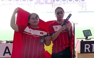 Trịnh Thu Vinh giành HCV bắn súng thứ 4 và phá kỷ lục SEA Games