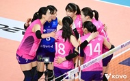 Heungkuk Life toàn thắng sân nhà, leo lên vị trí thứ hai BXH bóng chuyền Hàn Quốc