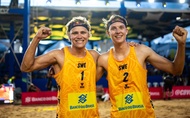Bộ đôi số 1 bóng chuyền bãi biển vô địch Beach Pro Tour Brazil