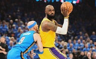 Bùng nổ tại hiệp 1 trước Thunder, LeBron James thiết lập cột mốc vĩ đại mới tại NBA Playoffs