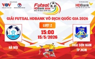 Link xem trực tiếp futsal HDBank VĐQG 2026: Hà Nội vs Thái Sơn Nam