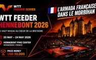 Lịch thi đấu bóng bàn hôm nay 24/5: Chung kết đôi WTT Contender Lagos