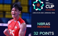 "Quái vật" 18 tuổi của bóng chuyền Indonesia lộ diện thay thế tượng đài Rivan