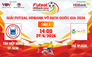 Link xem trực tiếp futsal HDBank VĐQG 2026: Tân Hiệp Hưng vs Trẻ TPHCM