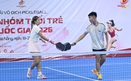 Bản lĩnh ở chung kết, Phát Lộc và Thanh Trúc đăng quang nội dung U14 đôi nam nữ