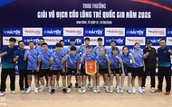 Chiều sâu đội hình định đoạt ngôi vô địch đồng đội tại giải cầu lông trẻ quốc gia 2026