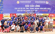 Quảng Ngãi, Lâm Đồng và Đồng Tháp dẫn đầu giải cầu lông CLB toàn quốc 2025 khu vực phía Nam