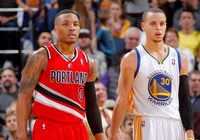 Curry và Lillard thách nhau solo ném giữa sân