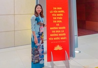 “Nữ hoàng nhảy xa” Bùi Thị Thu Thảo khoe dáng thon sau sinh với áo dài
