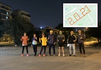Nhóm chạy Hà Nội “count down” đón năm mới, “múa chân vẽ số” 2021 kỳ công
