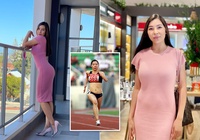 Người đẹp điền kinh Vũ Thị Hương khoe đường cong nóng bỏng “không nhận ra”