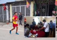 Marathoner Đoàn Ngọc Hải phục vụ quán ăn 30 phút, nhận thù lao 60 triệu đồng làm từ thiện