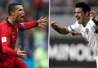 Ali Daei chúc mừng Cristiano Ronaldo sau khi kỷ lục bị xô đổ