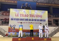 Hủy giữa chừng giải vô địch Karate quốc gia 2021 vì dịch Covid-19