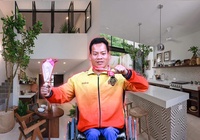 Đô cử Vàng Lê Văn Công hớn hở khoe nhà siêu đẹp Tết Nhâm Dần, quyết giành HCV Paralympic 2024