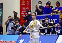 Chiêm ngưỡng các bóng hồng Wushu Việt Nam tỏa sáng trên sàn đấu SEA Games 31