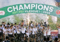 Thắng dễ Hà Tĩnh, Hà Nội lên ngôi vô địch V.League 2022
