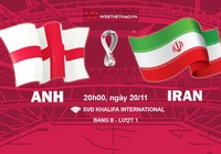 Tỷ lệ kèo Anh vs Iran, World Cup 2022, 20h00 ngày 21/11