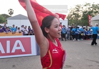 SEA Games 32: Nữ hoàng đi bộ Thanh Phúc xuất sắc giành HCV đầu tiên cho điền kinh Việt Nam