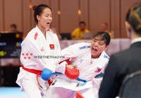 Cú nhảy 3 hạng cân giành HCV SEA Games 32 ngoạn mục của võ sĩ Karate Đinh Thị Hương